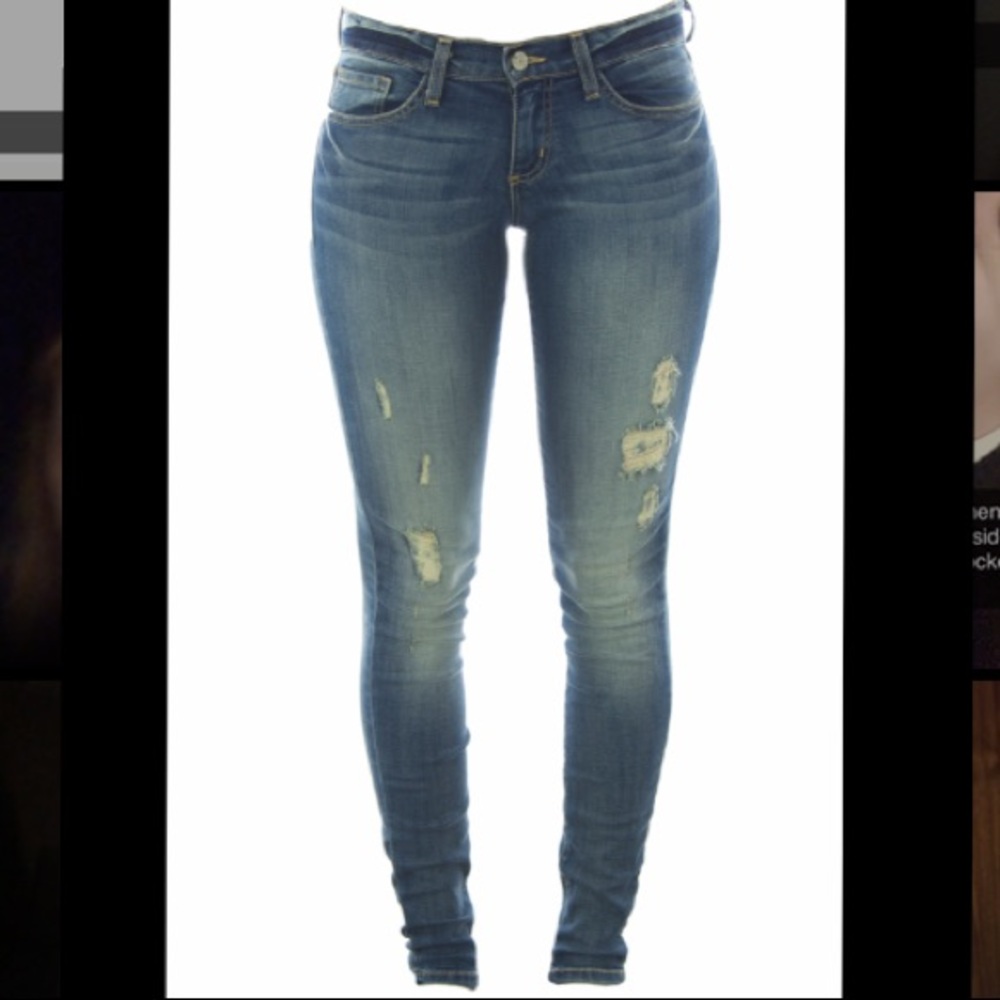 Flying Monkey Distressed Skinny Jean